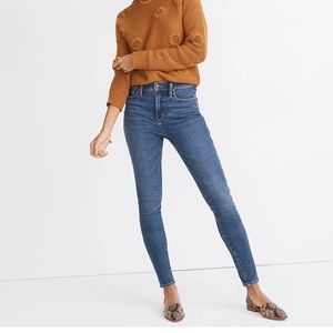 NWT Madewell 10" High-Rise Skinny Jeans in Wendover Wash: TENCEL™ Denim Edition